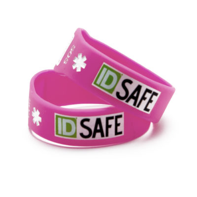 Braccialetto sicurezza IDsafe rosa